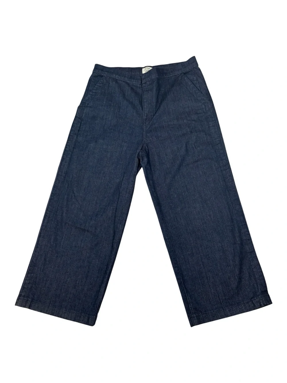 J. Crew Jeans, Rayner Wide-Leg Denim, Crop, W30, 30x24, Trouser Jeans